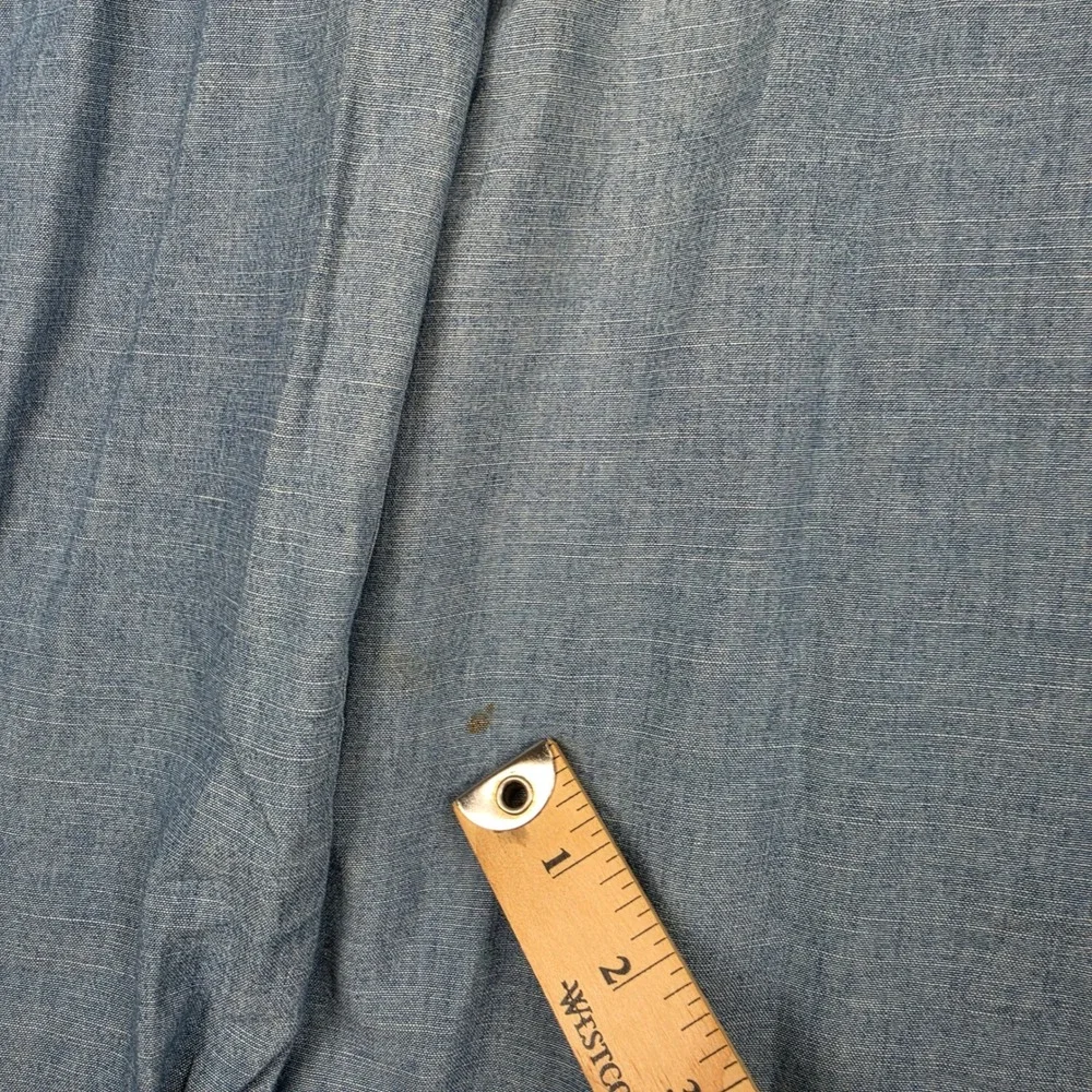 Polo Ralph Lauren Denim Shirt Mens XL Distressed Graphic Eagle Chambray *READ